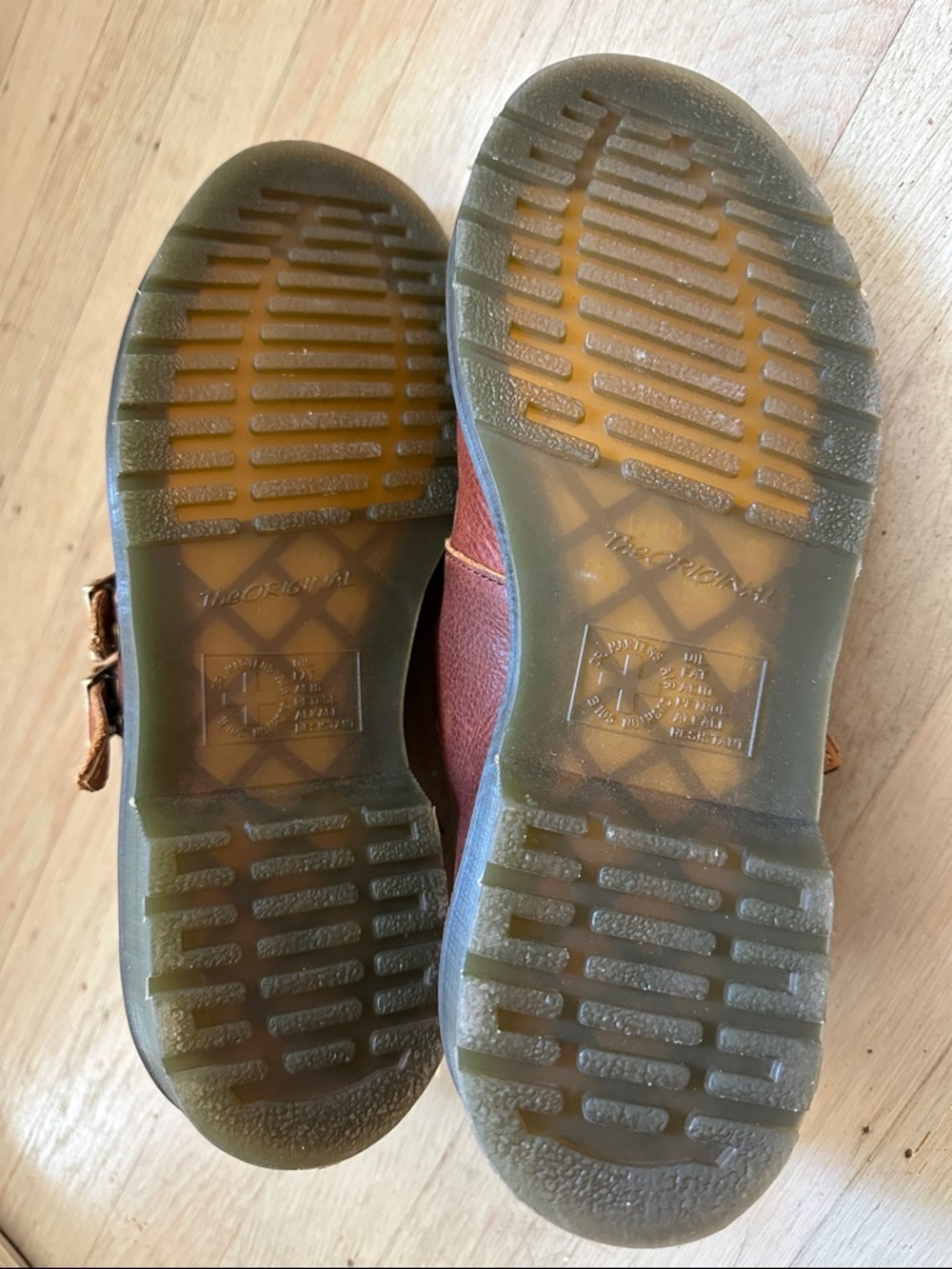 Dr. Martens Chestnut Brown Leather Mary Jane Shoes - Picture 8 of 8